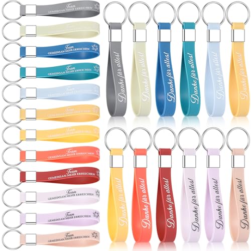 Otuuz 24 Silikon Motivierende Schlüsselanhänger für Kollegen Team Gemeinsam Mehr Erreichen Schlüsselanhänger Danke für Alles Mitarbeiter Geschenk Kollegin Jobwechsel Ruhestand Abschiedsgeschenk von Otuuz