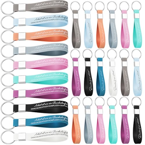 Otuuz 30 Silikon Schlüsselanhänger für Kollegen Arbeit Ist Wie Ein Banküberfall Schlüsselanhänger Danke für Alles Geschenk Mitarbeiter Geschenk für Abschied Jobwechsel Rente Weihnachten Dankeschön von Otuuz