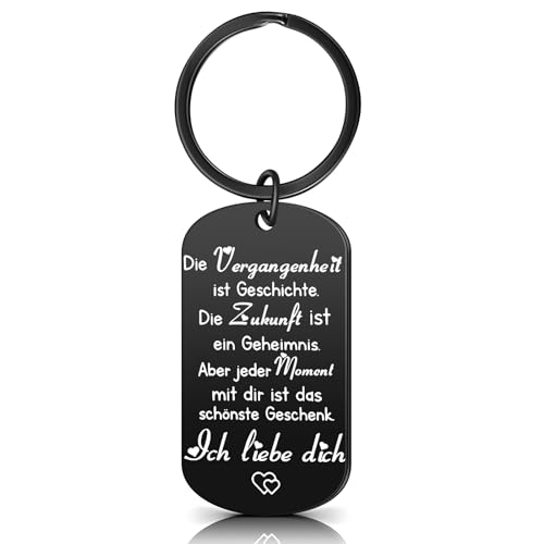 Otuuz Schlüsselanhänger Pass auf Dich auf Fahr Vorsichtig Ich Liebe Dich Schlüsselanhänger mit Spruch Geschenk für Paare Geburtstag Jahrestag Führerschein Danke Valentinstag (Vergangenheit) von Otuuz