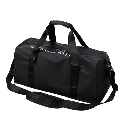 OuLi Store® wasserdichte Oxford Reisetasche Herren/Damen Weekend Reisetasche Wandern Reisetasche Weekend Bag Sporttasche (Schwarz) von OuLi Store