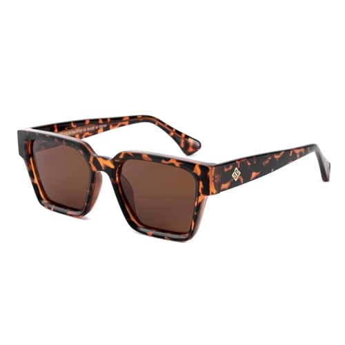 OuShiun Retro polarisierte Sonnenbrille für Herren und Frauen, Blendenschutz, UV-Schutz, ideal für Fahren, Reisen & Fischen, Helle Schildkröte OuShiun Retro polarisierte Sonnenbrille für Herren und Frauen, Blendenschutz, UV-Schutz, ideal für Fahren, Reisen & Fischen, Helle Schildkröte von OuShiun