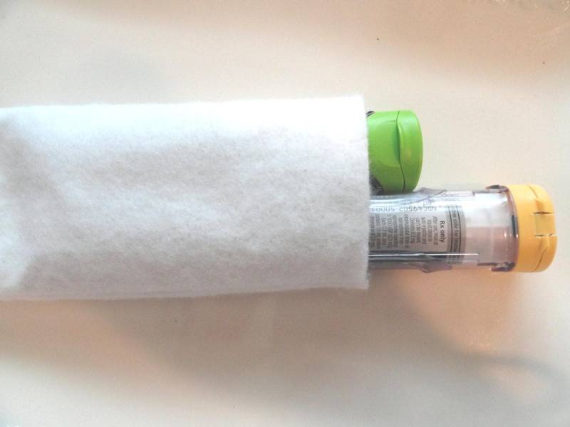 Epipen Thermo-Inspirierter Einsatz - Add-On Option Für Meine Allergiker Autoinjektionsbeutel von OuchPouchShoppe