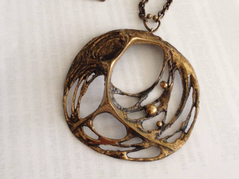 sten & Laine Halskette Spinnennetz Bronze Finnland sten & Laine Halskette Spinnennetz Bronze Finnland von OudHaerlemDesign