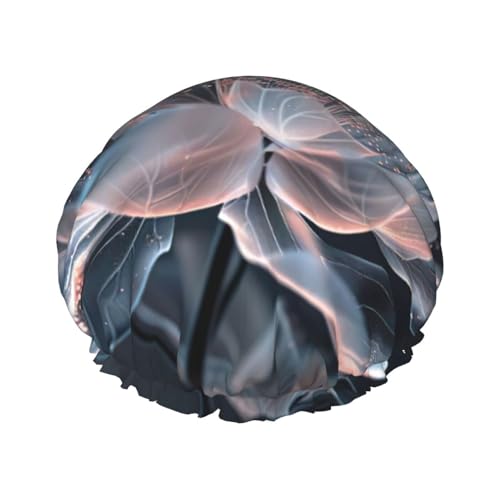 3D Blumendruck Doppelduschhaube Badeduschhauben Damen Herren Duschhauben Salon Heimgebrauch von Oudrspo