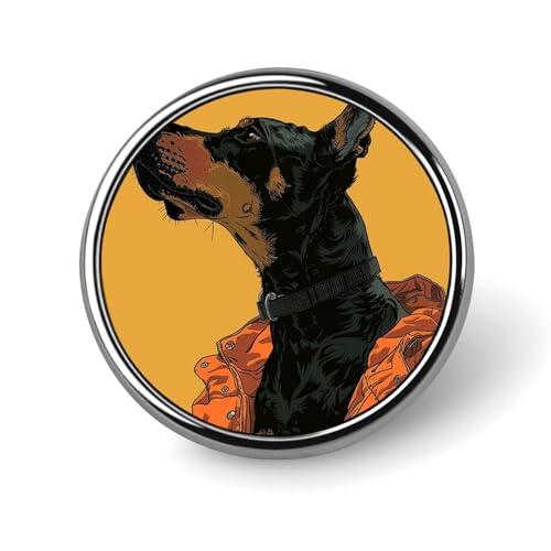 Anime-Hundekunst-Anstecknadel für Männer, afrikanisches Druckdesign, modische Brosche – süße Emaille-Anstecker, Anstecknadel aus Aluminiumlegierung für Hüte, Hemden, Taschen, Jacken und Accessoires (r von Oudrspo