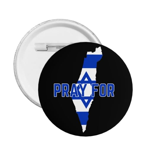 Anstecker „Bete für Israel“ „Ich stehe mit Israel“-Anstecker „Israel“-Anstecker „Israel Strong“-Anstecker „I Love Israel“-Anstecker, runder Knopf, Abzeichen, Medaillenstifte, Brosche, Partyzubehör, von Oudrspo