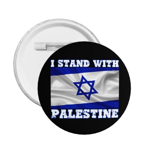 Anstecknadel „Ich stehe mit Israel“-Anstecknadel „Bete für Israel“-Anstecknadel „Israel Strong“-Anstecknadel „I Love Israel“-Anstecknadel, runder Knopf, Abzeichen, Medaillennadeln, Brosche, Partyzub von Oudrspo
