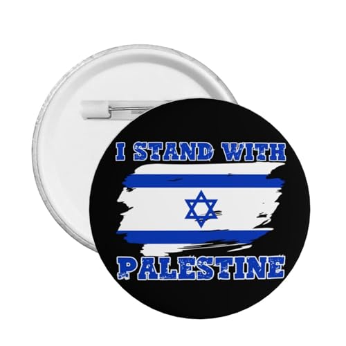 Anstecknadel „Ich stehe mit Israel“-Anstecknadel „Bete für Israel“-Anstecknadel „Israel Strong“-Anstecknadel „I Love Israel“-Anstecknadel, runder Knopf, Abzeichen, Medaillennadeln, Brosche, Partyzub von Oudrspo