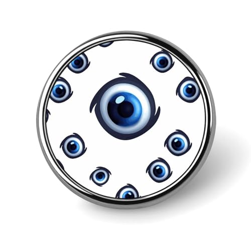 Anstecknadel mit bösen Augen für Männer, Flugzeug bei Sonnenuntergang, modische Brosche – süße Emaille-Anstecker, Anstecknadel aus Aluminiumlegierung für Hüte, Hemden, Taschen, Jacken und Accessoires von Oudrspo