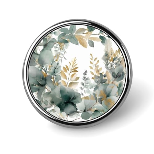 Anstecknadel mit goldenen und grünen Blättern für Männer, Früchte auf Holz, modische Brosche – süße Emaille-Anstecker, Anstecknadel aus Aluminiumlegierung für Hüte, Hemden, Taschen, Jacken und Accesso von Oudrspo