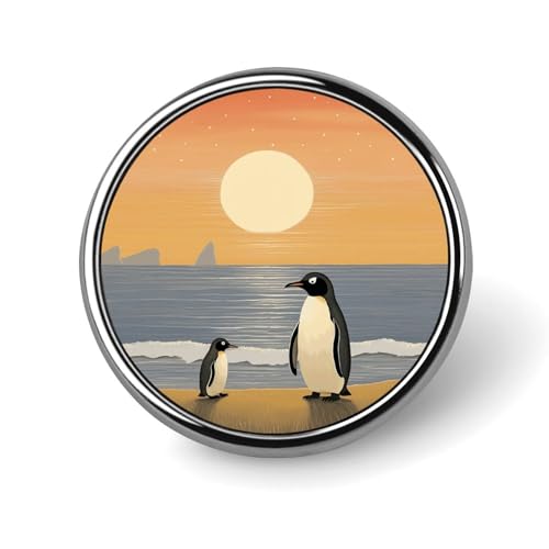Anstecknadel mit zwei Pinguinbildern für Männer, schöne Löwenbilder, modische Brosche – niedliche Emaille-Abzeichen, Anstecknadel aus Aluminiumlegierung für Hüte, Hemden, Taschen, Jacken und Accessoi Anstecknadel mit zwei Pinguinbildern für Männer, schöne Löwenbilder, modische Brosche – niedliche Emaille-Abzeichen, Anstecknadel aus Aluminiumlegierung für Hüte, Hemden, Taschen, Jacken und Accessoi von Oudrspo
