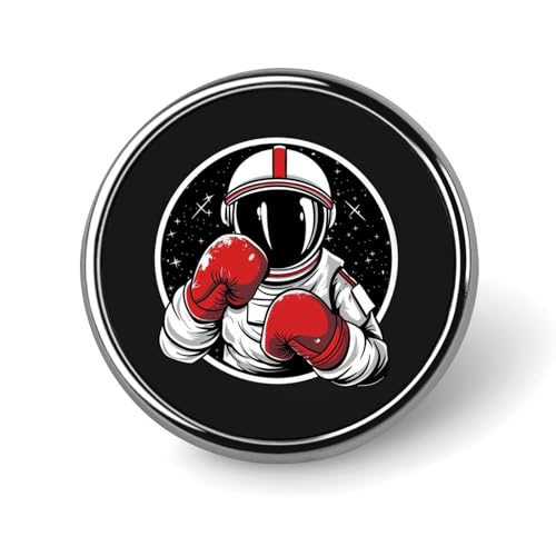 Astronaut Boxen Runde Brosche Anstecknadel Anstecker Revers Krawattennadel für Frauen Männer Büroangestellte Lehrer Dekor Astronaut Boxen Runde Brosche Anstecknadel Anstecker Revers Krawattennadel für Frauen Männer Büroangestellte Lehrer Dekor von Oudrspo
