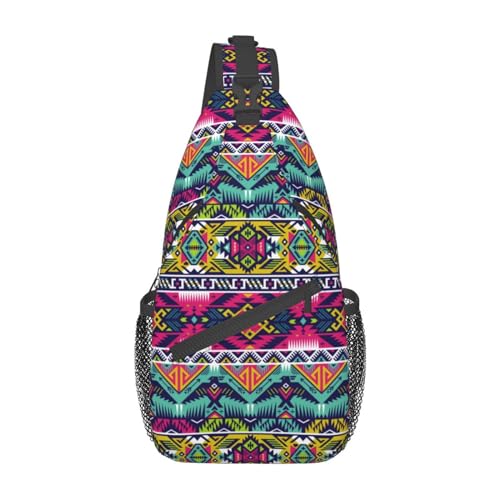 Aztec-9 Aztec Sling-Rucksack, Brusttasche, Umhängetasche, Schultertasche, Fitnessstudio, Radfahren, Reisen, Wandern, Tagesrucksack für Männer und Frauen von Oudrspo