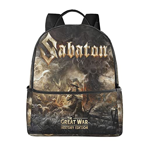Backpack for Sabaton School Bag College Backpack Anti Theft Travel Daypack for Teens Men Women Students,Gym Outdoor Hiking Bag Backpack von Oudrspo