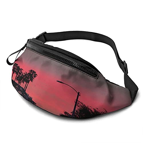 Beach Night Fanny Pack für Damen Herren Fashion Gürteltasche Hip Bum Bag mit verstellbarem Gürtel für Reisen im Freien Sport Laufen von Oudrspo