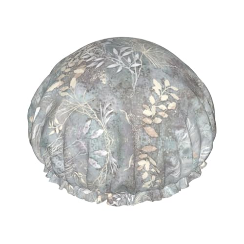 Blue Grace Flora Print Doppelduschhaube Badeduschhauben Damen Herren Duschhauben Salon Heimgebrauch von Oudrspo