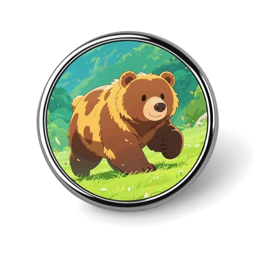 Braunbär-Anstecknadel für Männer, Yorkshire Terrier am Strand, modische Brosche – niedliche Emaille-Anstecker, Anstecknadel aus Aluminiumlegierung für Hüte, Hemden, Taschen, Jacken und Accessoires (ru Braunbär-Anstecknadel für Männer, Yorkshire Terrier am Strand, modische Brosche – niedliche Emaille-Anstecker, Anstecknadel aus Aluminiumlegierung für Hüte, Hemden, Taschen, Jacken und Accessoires (ru von Oudrspo