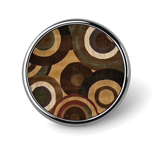 Braune und hellbraune Anstecknadel für Männer, afrikanisches Druckdesign, modische Brosche – süße Emaille-Abzeichen, Anstecknadel aus Aluminiumlegierung für Hüte, Hemden, Taschen, Jacken und Accessoir von Oudrspo