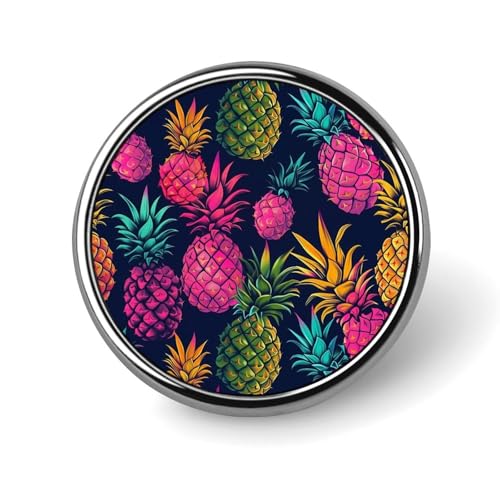 Bunte Cartoon-Frucht-Kiefer-Brosche, rund, Anstecknadel, Revers, Krawattennadel für Damen und Herren, Büroangestellte, Lehrer, Dekoration Bunte Cartoon-Frucht-Kiefer-Brosche, rund, Anstecknadel, Revers, Krawattennadel für Damen und Herren, Büroangestellte, Lehrer, Dekoration von Oudrspo