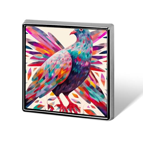 Bunte Taube Qinglong-Anstecknadel für Männer und Frauen, quadratische modische Brosche – niedliche Emaille-Abzeichen, Anstecknadel aus Aluminiumlegierung für Hüte, Hemden, Taschen, Jacken und Accessoi Bunte Taube Qinglong-Anstecknadel für Männer und Frauen, quadratische modische Brosche – niedliche Emaille-Abzeichen, Anstecknadel aus Aluminiumlegierung für Hüte, Hemden, Taschen, Jacken und Accessoi von Oudrspo