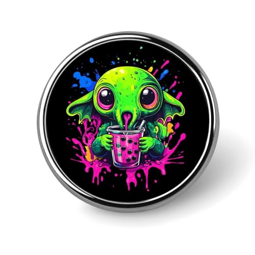 C-thulhus Aliens Bubble Tea Runde Broschennadeln Revers Krawattenabzeichen Metall Gedenkknopf Pin Kit für Hut Hemd Kleidung Taschen Dekor C-thulhus Aliens Bubble Tea Runde Broschennadeln Revers Krawattenabzeichen Metall Gedenkknopf Pin Kit für Hut Hemd Kleidung Taschen Dekor von Oudrspo