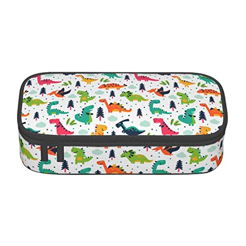 Cartoon-Dinosaurier Spezielles Federmäppchen für Mädchen und Jungen, Federmäppchen mit großem Fassungsvermögen, großes Federmäppchen, Schreibwaren für Studenten, Federmäppchen, Federmäppchen mit Rei von Oudrspo