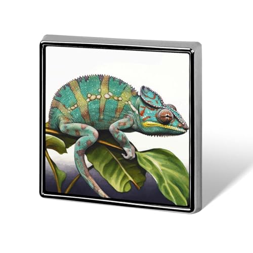 Chamäleon-Anstecknadel für Männer und Frauen, quadratische modische Brosche – niedliche Emaille-Anstecker, Anstecknadel aus Aluminiumlegierung für Hüte, Hemden, Taschen, Jacken und Accessoires Chamäleon-Anstecknadel für Männer und Frauen, quadratische modische Brosche – niedliche Emaille-Anstecker, Anstecknadel aus Aluminiumlegierung für Hüte, Hemden, Taschen, Jacken und Accessoires von Oudrspo