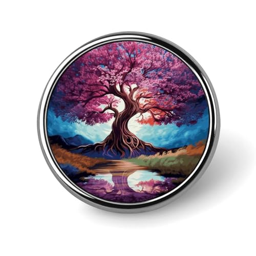 Color Tree Runde Anstecker, modische Revers-Krawattennadeln, leichte Metallbrosche, Anstecker für Herren und Damen, Kostüm, dekoratives Accessoire Color Tree Runde Anstecker, modische Revers-Krawattennadeln, leichte Metallbrosche, Anstecker für Herren und Damen, Kostüm, dekoratives Accessoire von Oudrspo