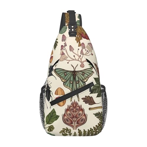 Colorful Skull Pattern Sling Backpack Crossbody Bag, Chest Bag Daypack for Outdoors Hiking Traveling von Oudrspo