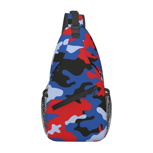 Colorful Skull Pattern Sling Backpack Crossbody Bag, Chest Bag Daypack for Outdoors Hiking Traveling von Oudrspo