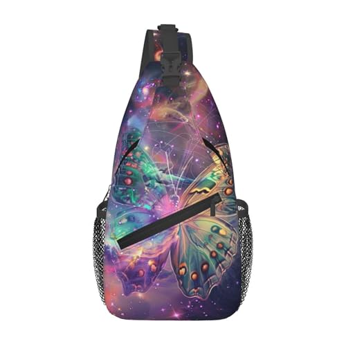 Colorful Tie Dye Sling Backpack Crossbody Bag, Chest Bag Daypack for Outdoors Hiking Traveling von Oudrspo