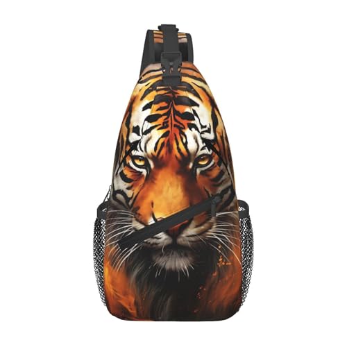 Colorful Tie Dye Sling Backpack Crossbody Bag, Chest Bag Daypack for Outdoors Hiking Traveling von Oudrspo