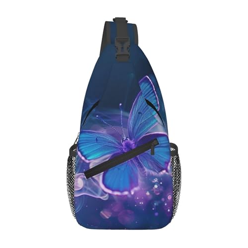 Colorful Tie Dye Sling Backpack Crossbody Bag, Chest Bag Daypack for Outdoors Hiking Traveling von Oudrspo