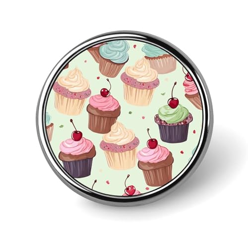 Cupcake Runde Abzeichen Brosche Mode Revers Krawattennadeln Leichte Metall Brosche Abzeichen Für Männer Frauen Kostüm Dekoratives Accessoire Cupcake Runde Abzeichen Brosche Mode Revers Krawattennadeln Leichte Metall Brosche Abzeichen Für Männer Frauen Kostüm Dekoratives Accessoire von Oudrspo