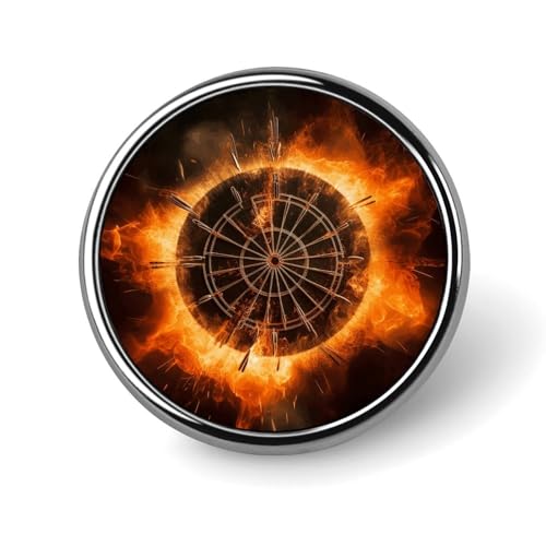 Dartscheibe, runde Brosche, modische Revers-Krawattennadeln, leichte Metallbrosche, Abzeichen für Männer und Frauen, Kostüm, dekoratives Accessoire Dartscheibe, runde Brosche, modische Revers-Krawattennadeln, leichte Metallbrosche, Abzeichen für Männer und Frauen, Kostüm, dekoratives Accessoire von Oudrspo