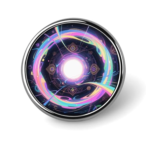 Dazzling Time – Tunnel-Anstecknadel für Männer, süße Igel-Modebrosche – süße Emaille-Abzeichen, Anstecknadel aus Aluminiumlegierung für Hüte, Hemden, Taschen, Jacken und Accessoires (runde Anstecknade von Oudrspo