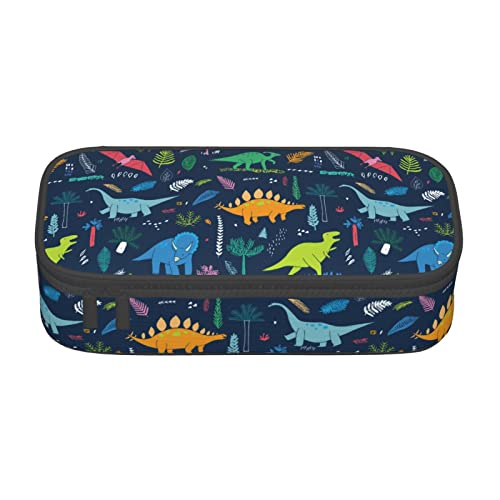 Dinosaurier Spezielles Federmäppchen für Mädchen und Jungen, Federmäppchen mit großem Fassungsvermögen, großes Federmäppchen, Schreibwaren für Studenten, Federmäppchen, Federmäppchen mit Reißverschl von Oudrspo