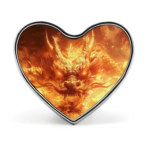 Dragon Flames Herz-Abzeichen Unisex Metall Memorial Reel Pin Revers Brosche Button Kleid Mantel Zubehör für Rucksack Hochzeit Dragon Flames Herz-Abzeichen Unisex Metall Memorial Reel Pin Revers Brosche Button Kleid Mantel Zubehör für Rucksack Hochzeit von Oudrspo