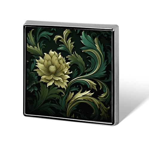 Dunkelgrüner und grüner Stil, süße Tiger-Anstecknadel für Männer und Frauen, quadratische modische Brosche – süße Emaille-Abzeichen, Anstecknadel aus Aluminiumlegierung für Hüte, Hemden, Taschen, Jack von Oudrspo