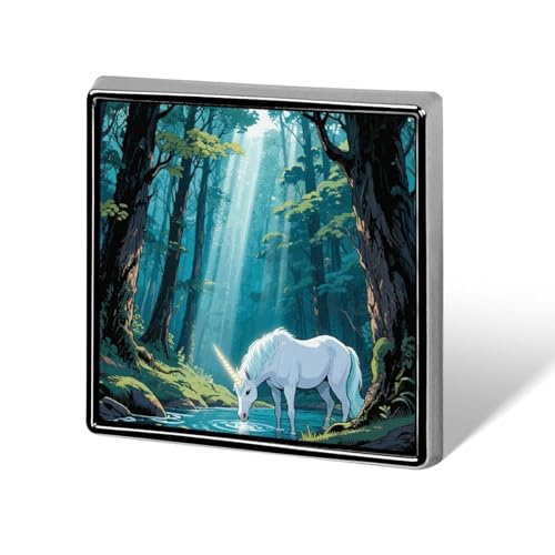 Einhorn im antiken Qinglong, Anstecknadel für Männer und Frauen, quadratische modische Brosche – niedliche Emaille-Anstecker, Anstecknadel aus Aluminiumlegierung für Hüte, Hemden, Taschen, Jacken und Einhorn im antiken Qinglong, Anstecknadel für Männer und Frauen, quadratische modische Brosche – niedliche Emaille-Anstecker, Anstecknadel aus Aluminiumlegierung für Hüte, Hemden, Taschen, Jacken und von Oudrspo