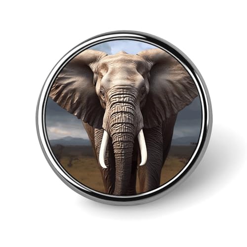 Elefanten-Brosche, rund, modisch, Revers, Krawattennadeln, leichte Metallbrosche, Abzeichen für Männer und Frauen, Kostüm, dekoratives Accessoire Elefanten-Brosche, rund, modisch, Revers, Krawattennadeln, leichte Metallbrosche, Abzeichen für Männer und Frauen, Kostüm, dekoratives Accessoire von Oudrspo