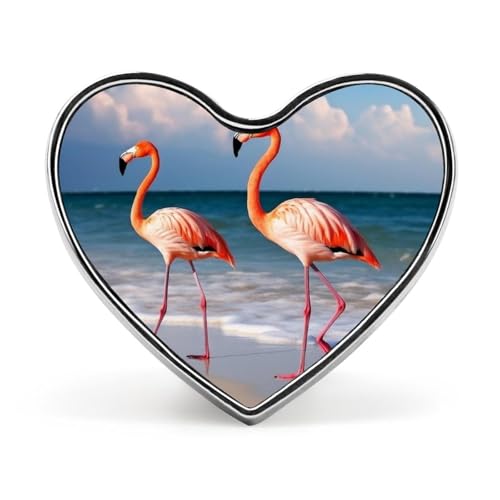 Flamingo am Strand, modische Brosche – Natur, Sonnenuntergang, Hirsch, 2,5 cm, süße Emaille-Herz-Anstecker, Metall-Anstecknadeln für Männer und Frauen, dekorative Metall-Anstecknadel für Hüte, Hemden, Flamingo am Strand, modische Brosche – Natur, Sonnenuntergang, Hirsch, 2,5 cm, süße Emaille-Herz-Anstecker, Metall-Anstecknadeln für Männer und Frauen, dekorative Metall-Anstecknadel für Hüte, Hemden, von Oudrspo
