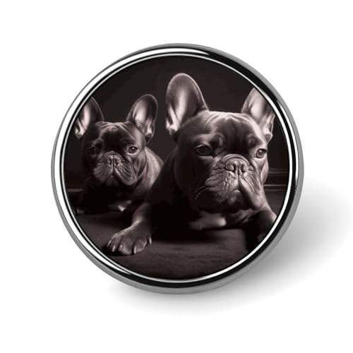 Französische Bulldogge-Anstecknadel für Männer, modische Brosche mit französischer Bulldogge – niedliche Emaille-Anstecker, Metall-Anstecknadel aus Aluminiumlegierung für Hüte, Hemden, Taschen, Jacken von Oudrspo