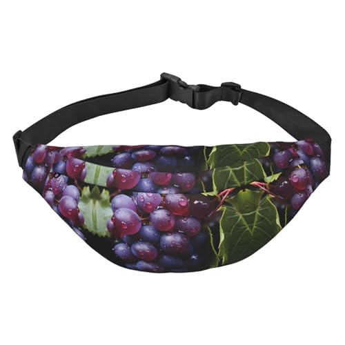 Fresh Grapes Stilvolle und praktische Gürteltasche für Damen – Bequeme Gürteltasche für Outdoor-Aktivitäten, Lauf-Gürteltasche, von Oudrspo