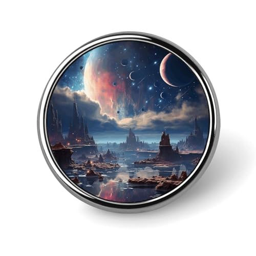 Galaxy Runde Anstecker Brosche Modische Revers Krawattennadeln Leichte Metallbrosche Anstecker Für Männer Frauen Kostüm Dekoratives Accessoire Galaxy Runde Anstecker Brosche Modische Revers Krawattennadeln Leichte Metallbrosche Anstecker Für Männer Frauen Kostüm Dekoratives Accessoire von Oudrspo