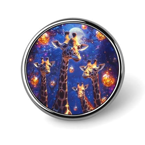 Giraffe Mond Runde Brosche Pins Revers Krawatte Abzeichen Metall Memorial Button Pin Kit für Hut Hemd Kleidung Taschen Dekor Giraffe Mond Runde Brosche Pins Revers Krawatte Abzeichen Metall Memorial Button Pin Kit für Hut Hemd Kleidung Taschen Dekor von Oudrspo