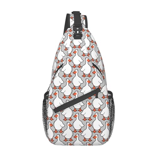 Goose-1 Goose Sling-Rucksack, Brusttasche, Umhängetasche, Schultertasche, Fitnessstudio, Radfahren, Reisen, Wandern, Tagesrucksack für Männer und Frauen von Oudrspo