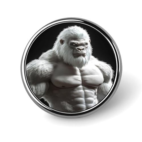 Gorilla Bodybuilder Runde Brosche Pins Revers Krawatte Abzeichen Metall Memorial Button Pin Kit für Hut Hemd Kleidung Taschen Dekor Gorilla Bodybuilder Runde Brosche Pins Revers Krawatte Abzeichen Metall Memorial Button Pin Kit für Hut Hemd Kleidung Taschen Dekor von Oudrspo