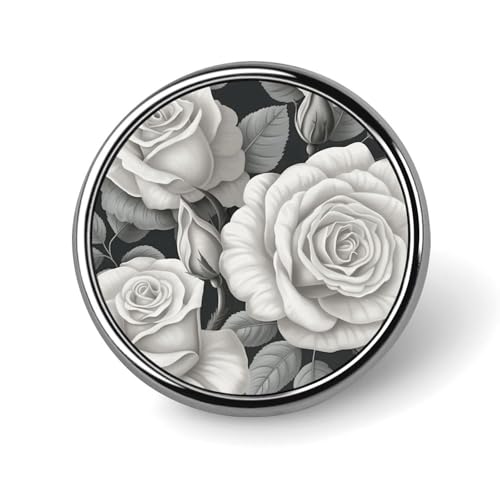 Graue Anstecknadel mit Rosenmuster für Männer, modische Brosche mit Krähe auf dem Boden, niedliche Emaille-Anstecker, Anstecknadel aus Aluminiumlegierung für Hüte, Hemden, Taschen, Jacken und Accessoi Graue Anstecknadel mit Rosenmuster für Männer, modische Brosche mit Krähe auf dem Boden, niedliche Emaille-Anstecker, Anstecknadel aus Aluminiumlegierung für Hüte, Hemden, Taschen, Jacken und Accessoi von Oudrspo