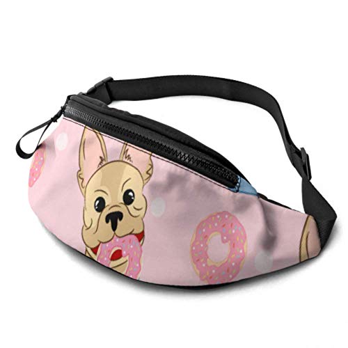 Gürteltasche Herren Cartoon Cute Surprise Animal Pet Dog Gürteltasche mit Kopfhöreranschluss und verstellbaren Trägern Hüfttasche Reißverschluss für Reisen, Sport, Wandern von Oudrspo